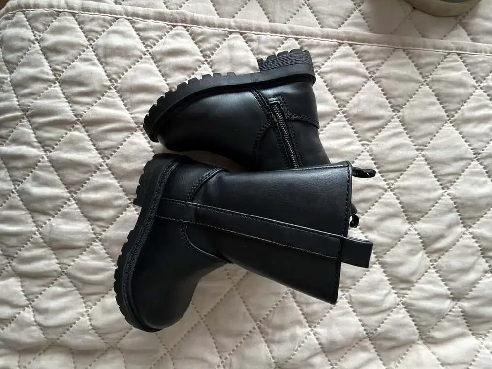Old Navy Faux-Leather Side-Zip Tall Boots for Toddler Girls